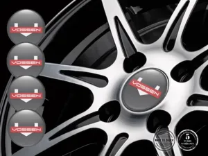 Vossen Gewölbte Plaketten Perfekt für Felgenaufkleber